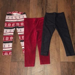 Gymboree Fleece Lined Leggings 3T